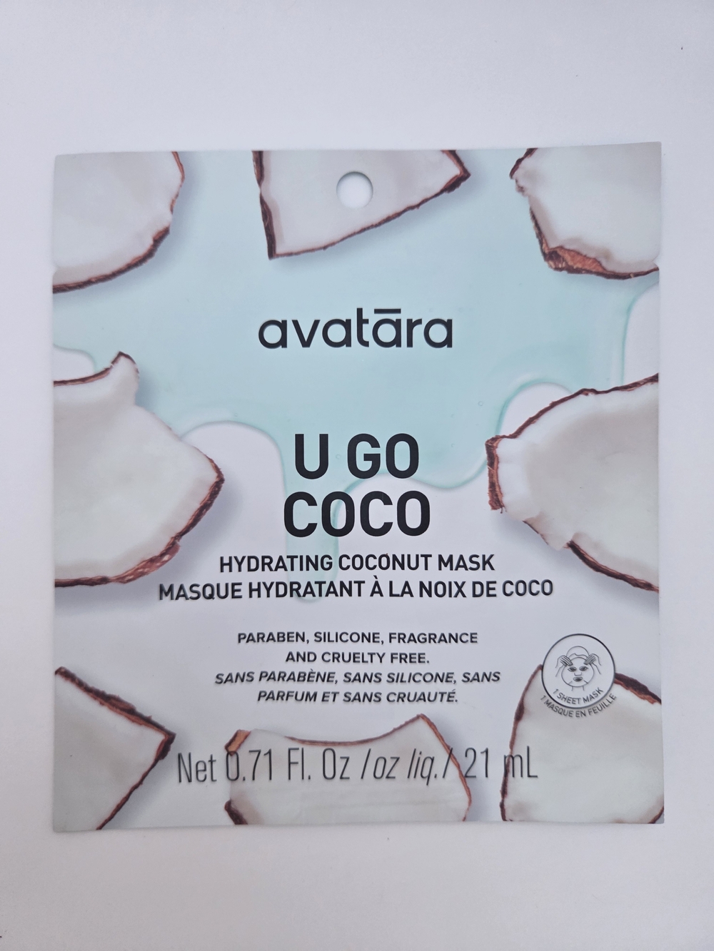 $3 When Bundled with $12+ Avatara U Go Coco Hydrating Mask
